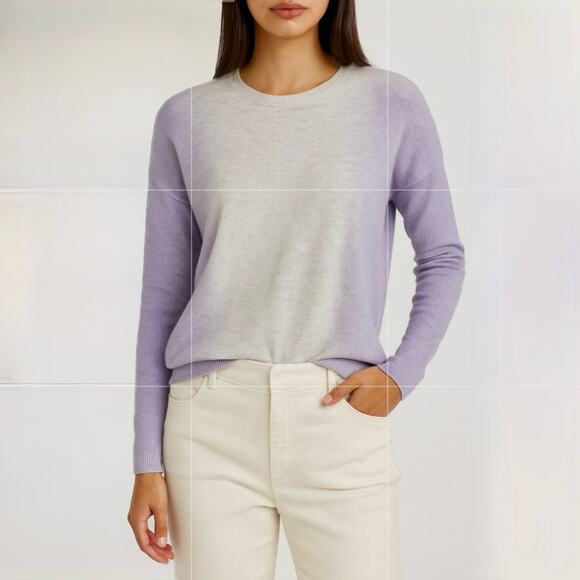 Vince Sweaters - Vince Cashmere/Wool Blend Lavender-to Gray Tonal Gradiant Sweater  Sz XS💛🎀